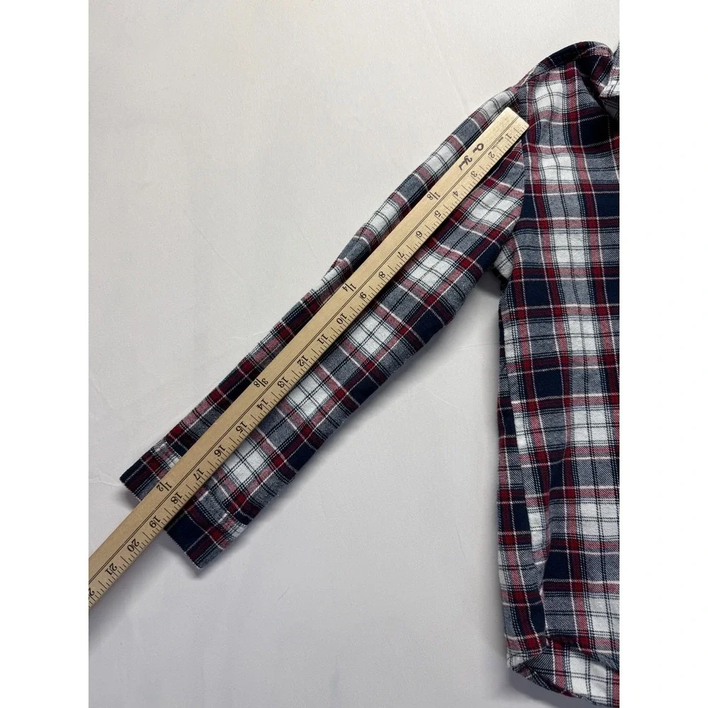 Levi's Flannel Shirt Boys‎ Medium (10-12) Multicolor Plaid Button Up Streetwear